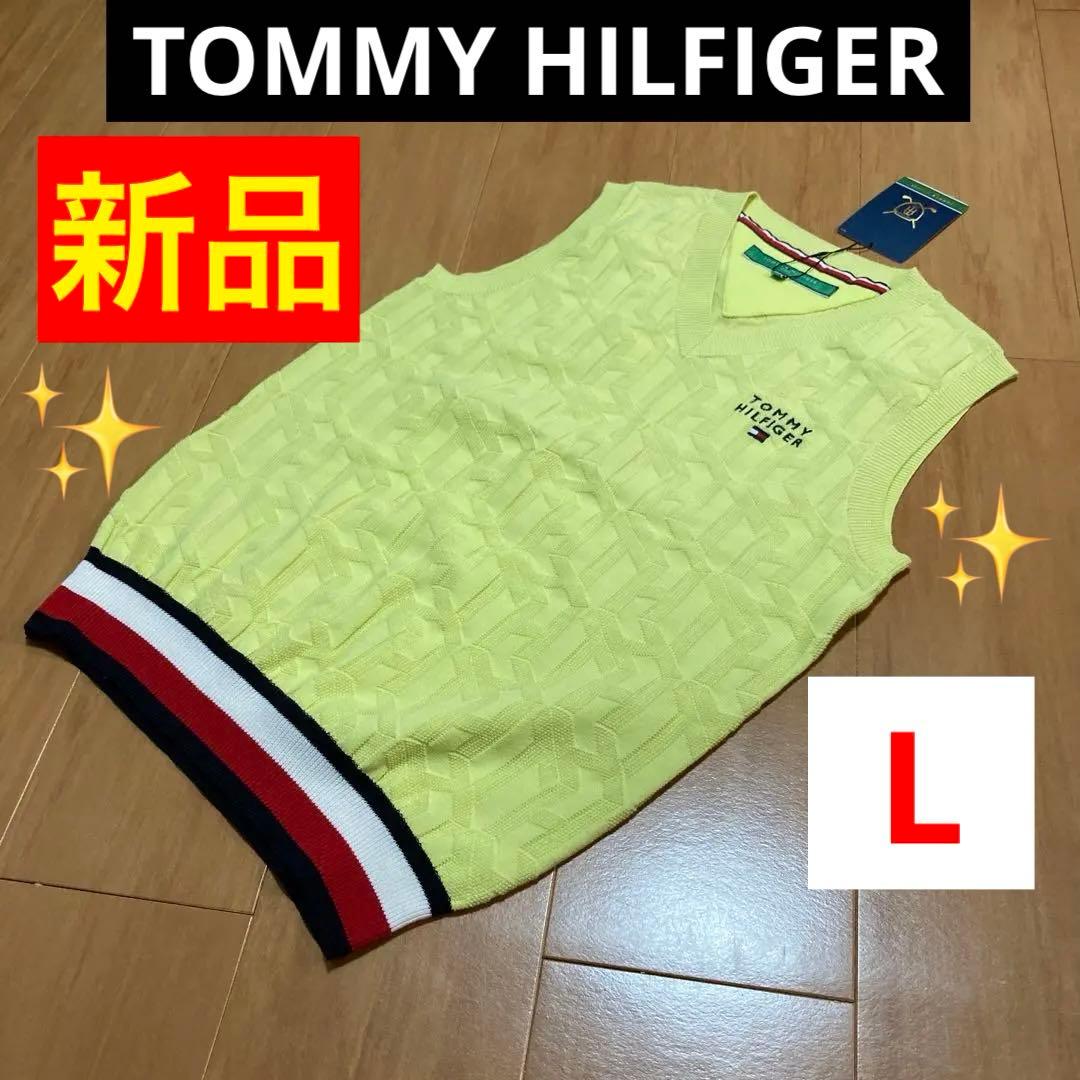 ✨新品❣️✨【 】Vネック ニットベスト／黄¥13750