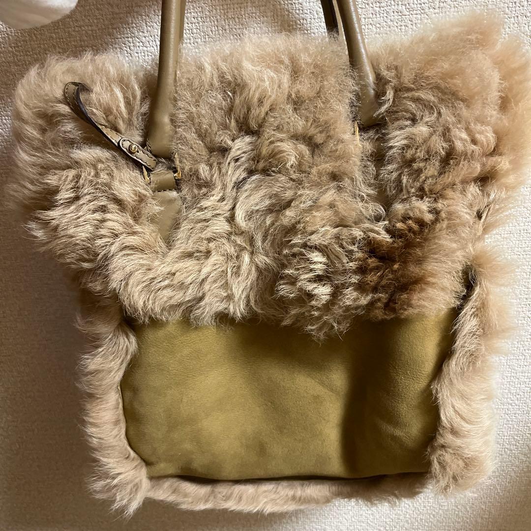 エスカーダ　ファーバッグ　ムートン