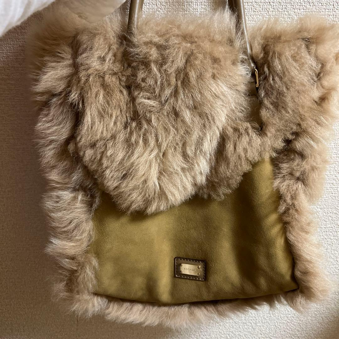 エスカーダ　ファーバッグ　ムートン