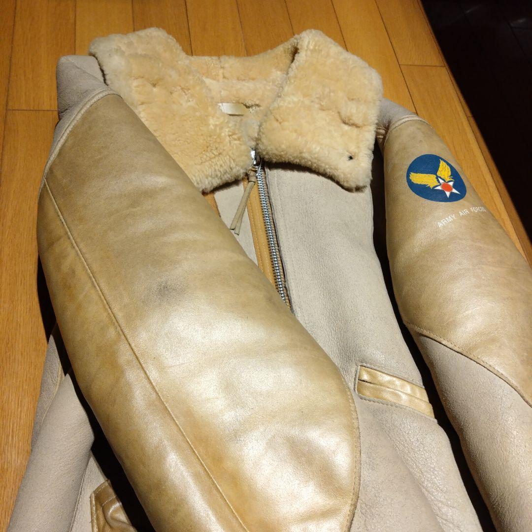 美品AVIREX　ムートンb-3 B3 アーミーエアフォースジャケット