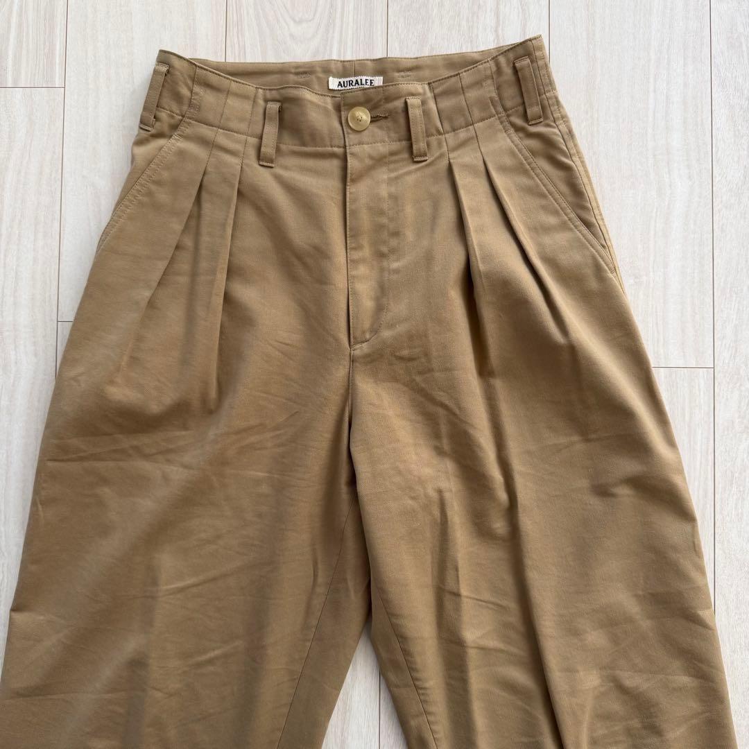 値下げ【オーラリー】SUPERFINEWOOLCOTTONTWILLSLACKS