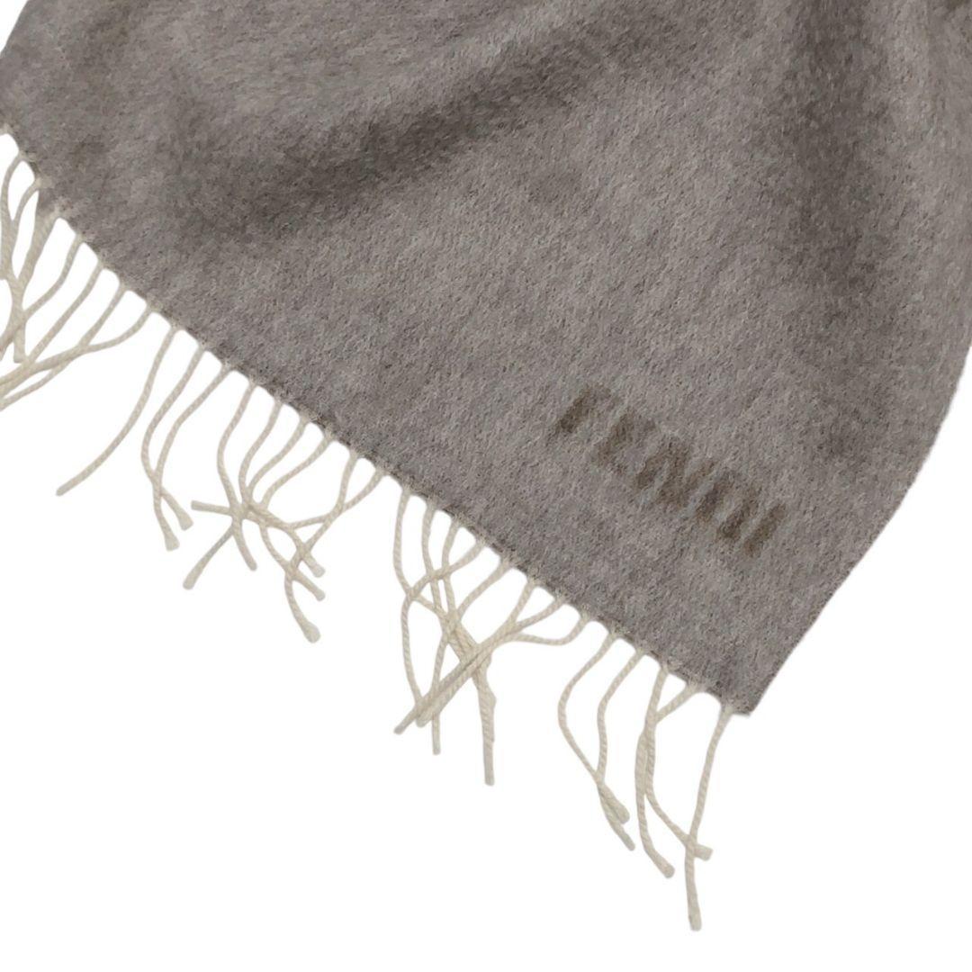 【新品・未使用品・カシミア100%】FENDI フェンディ ロゴ 大判マフラー