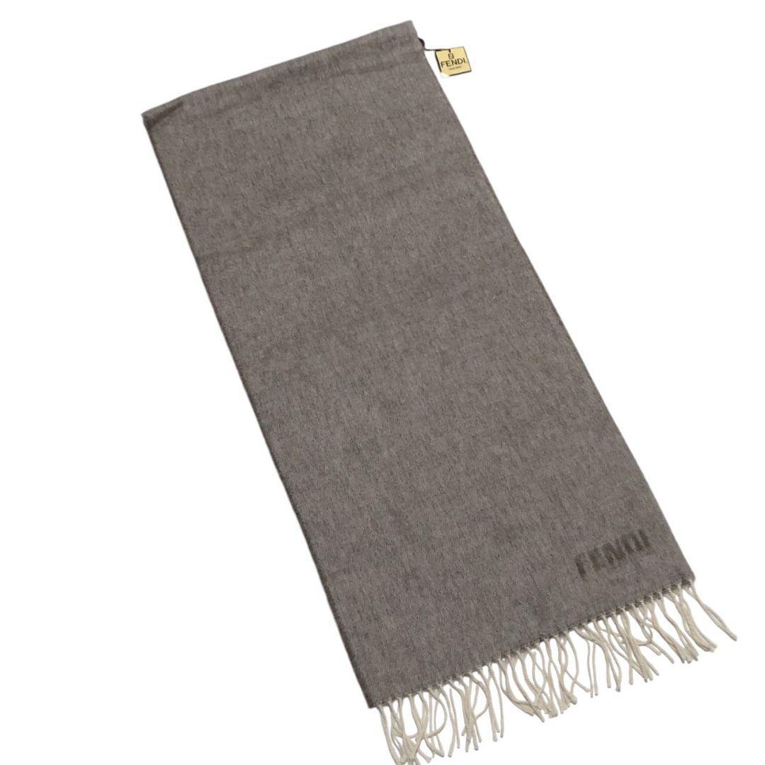 【新品・未使用品・カシミア100%】FENDI フェンディ ロゴ 大判マフラー