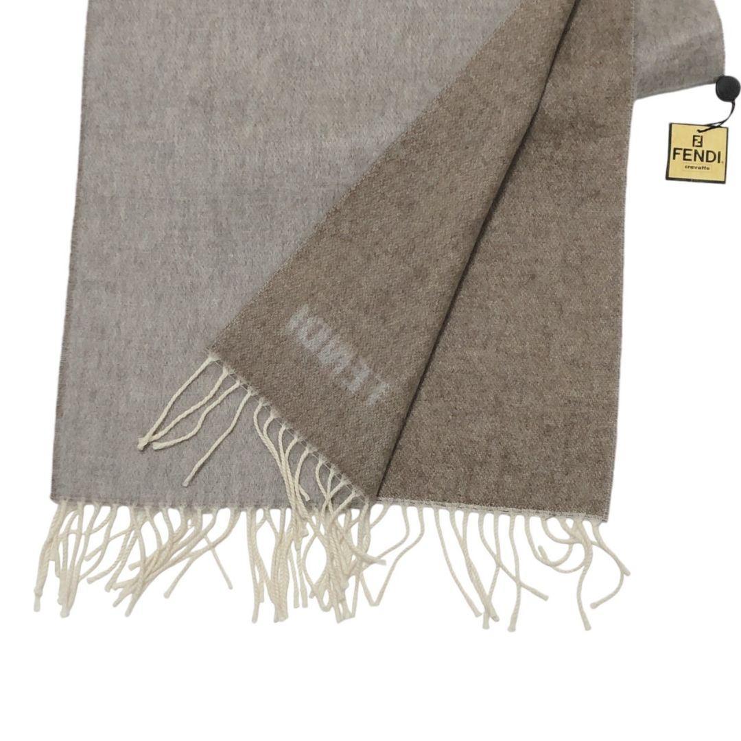 【新品・未使用品・カシミア100%】FENDI フェンディ ロゴ 大判マフラー