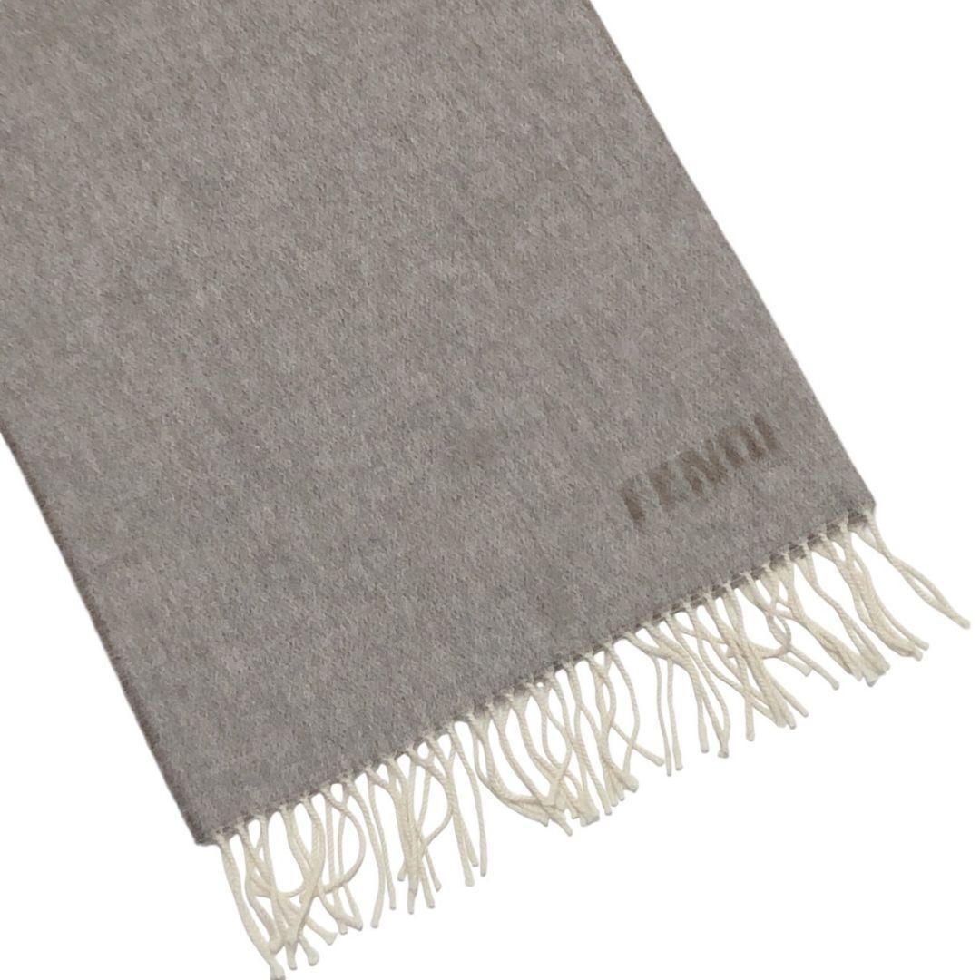 【新品・未使用品・カシミア100%】FENDI フェンディ ロゴ 大判マフラー