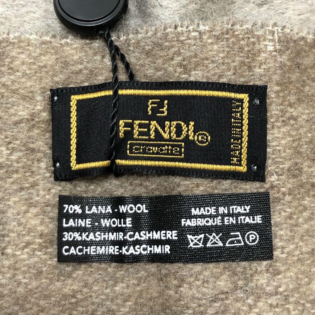 【新品・未使用品・カシミア100%】FENDI フェンディ ロゴ 大判マフラー