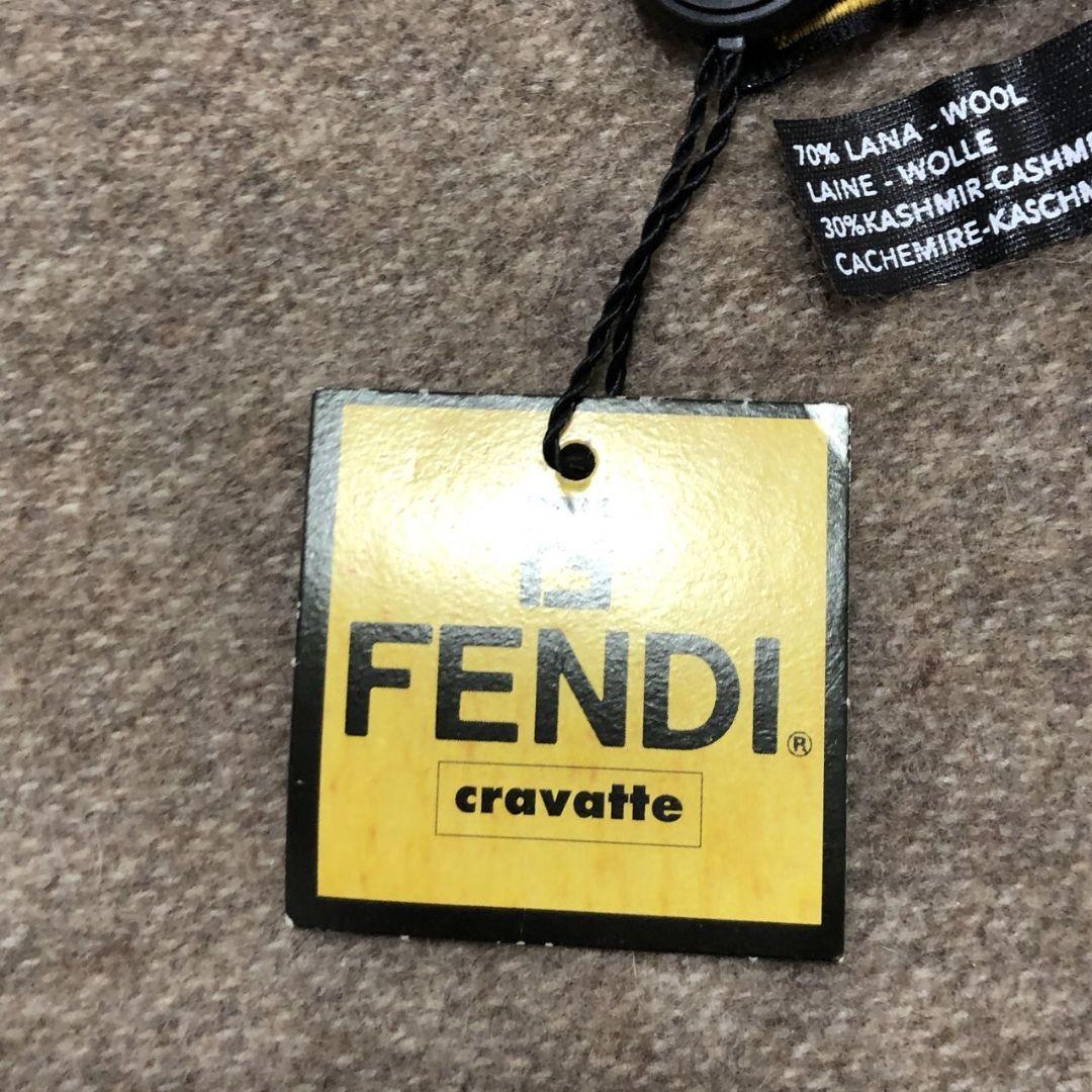 【新品・未使用品・カシミア100%】FENDI フェンディ ロゴ 大判マフラー