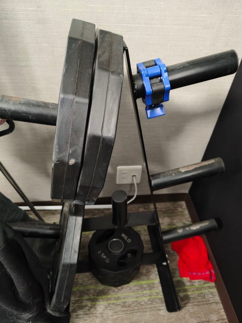 タフスタッフ　cpr-265 バーベルラックとベンチセット　プレートもあり！