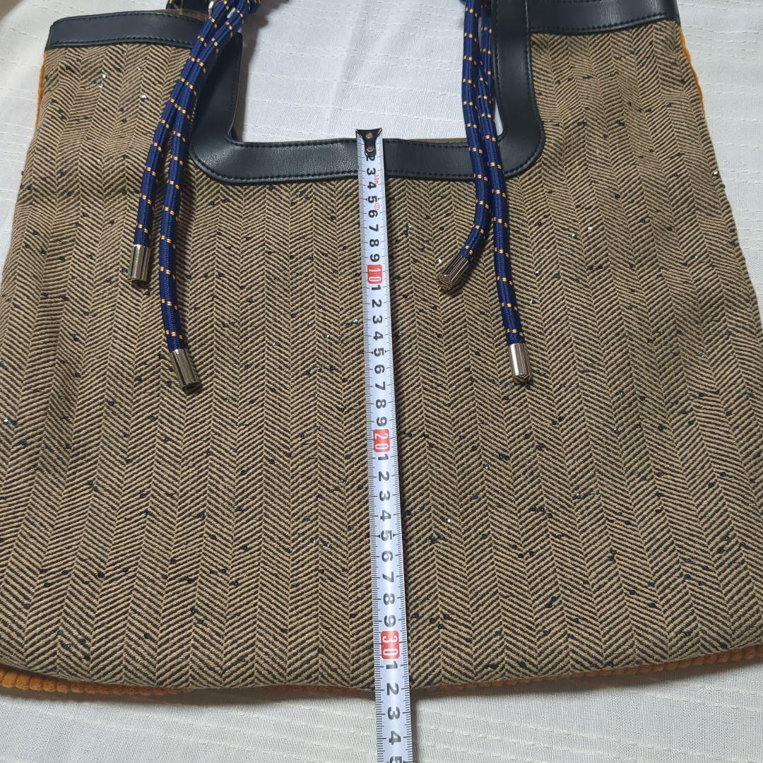 本日限定価格●ear PAPILLONNER●異素材/2フェイストートバッグ