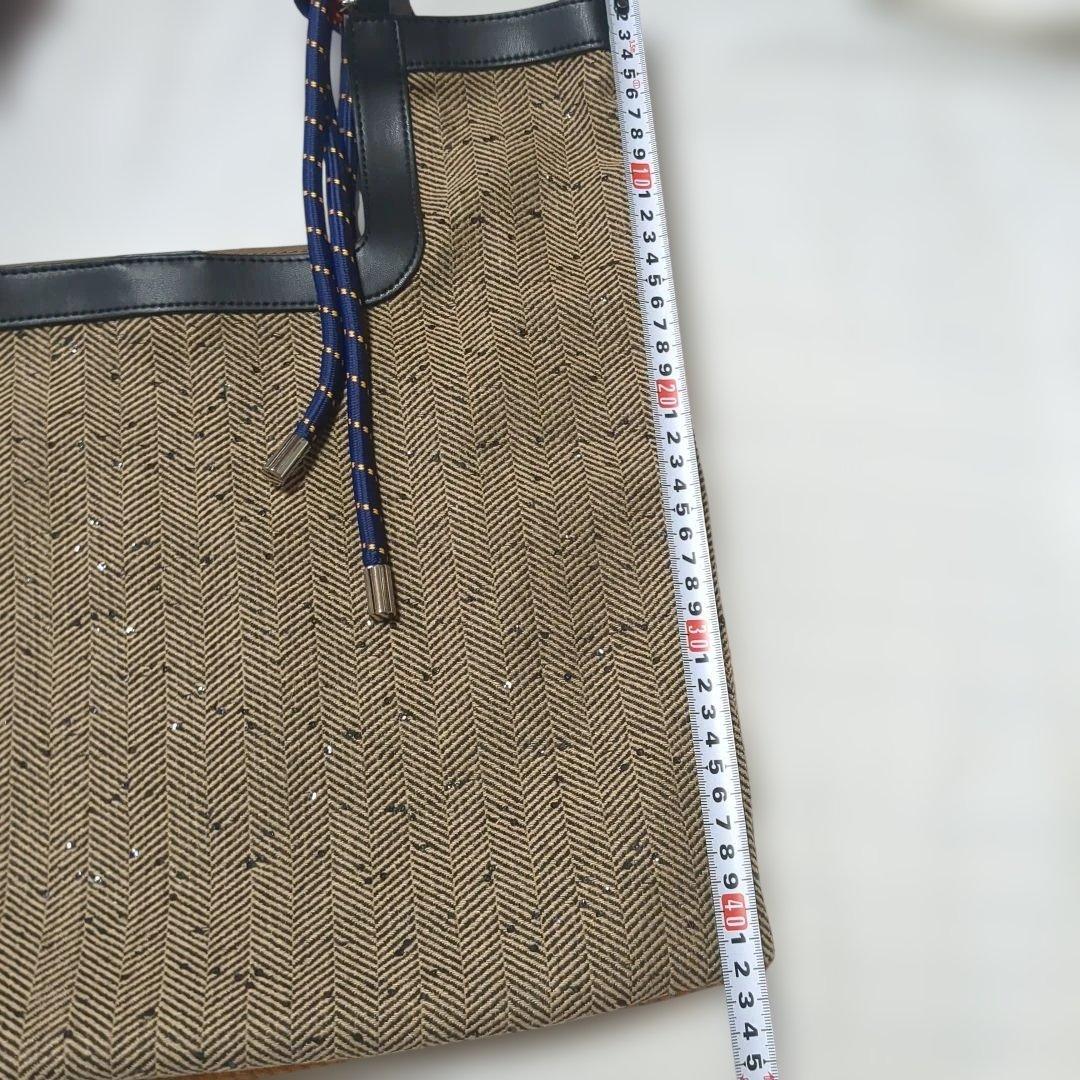 本日限定価格●ear PAPILLONNER●異素材/2フェイストートバッグ