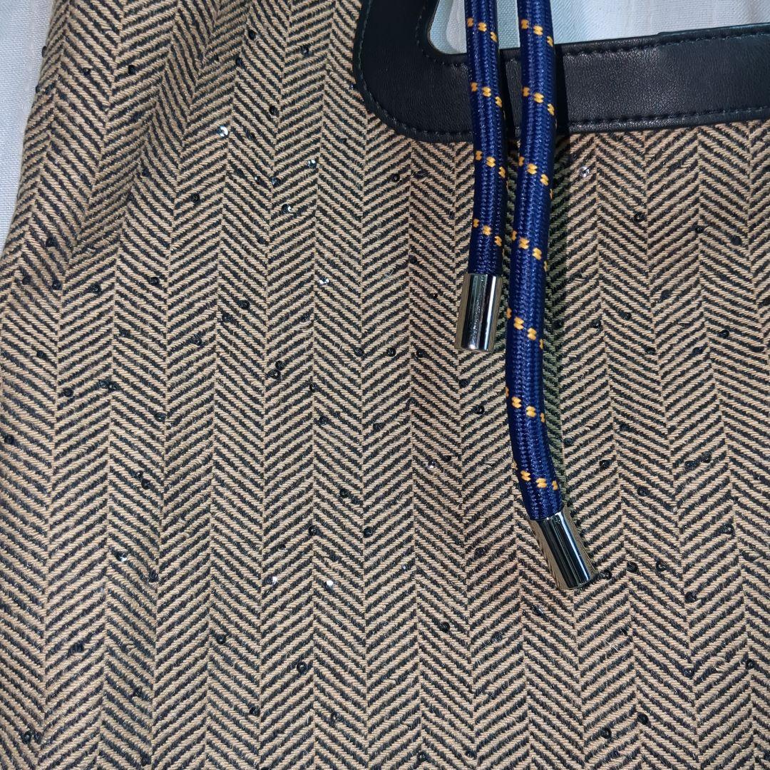 本日限定価格●ear PAPILLONNER●異素材/2フェイストートバッグ