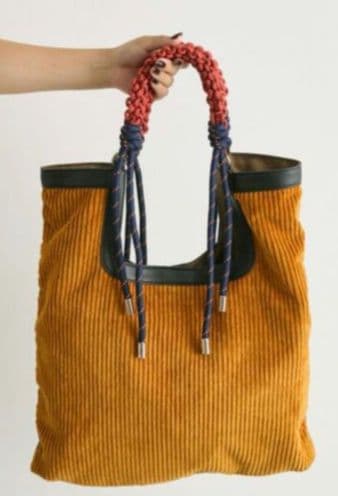 本日限定価格●ear PAPILLONNER●異素材/2フェイストートバッグ