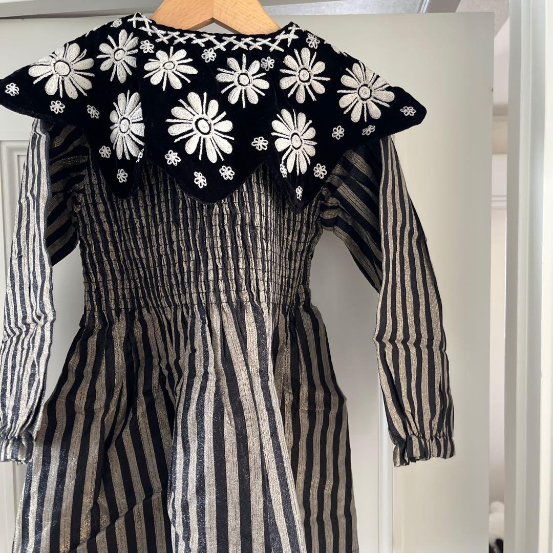 bonjour diary ワンピース　8y ストラップ柄　チュニック 新品