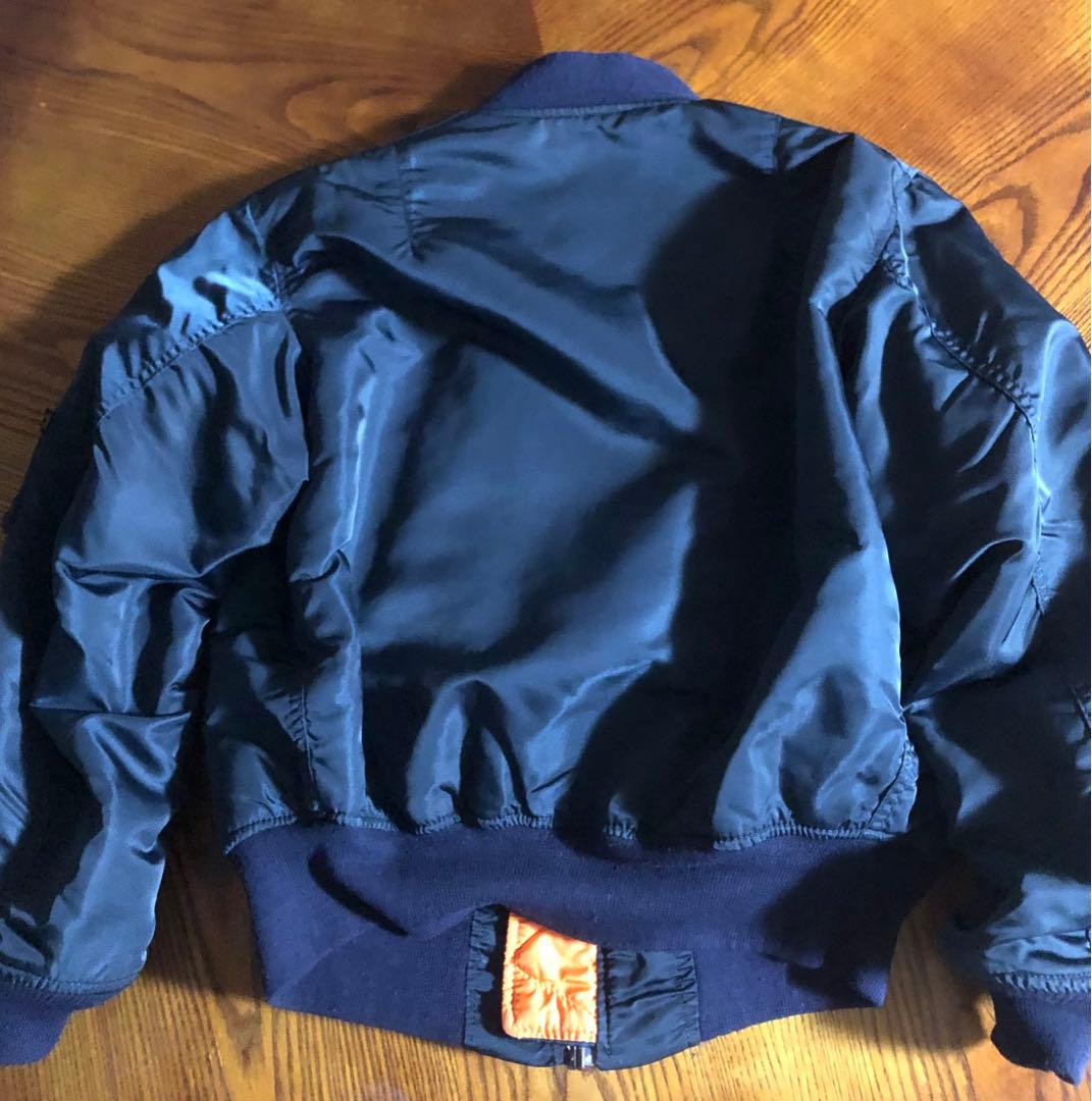 ALPHA MA1 フライトジャケット ネイビー M