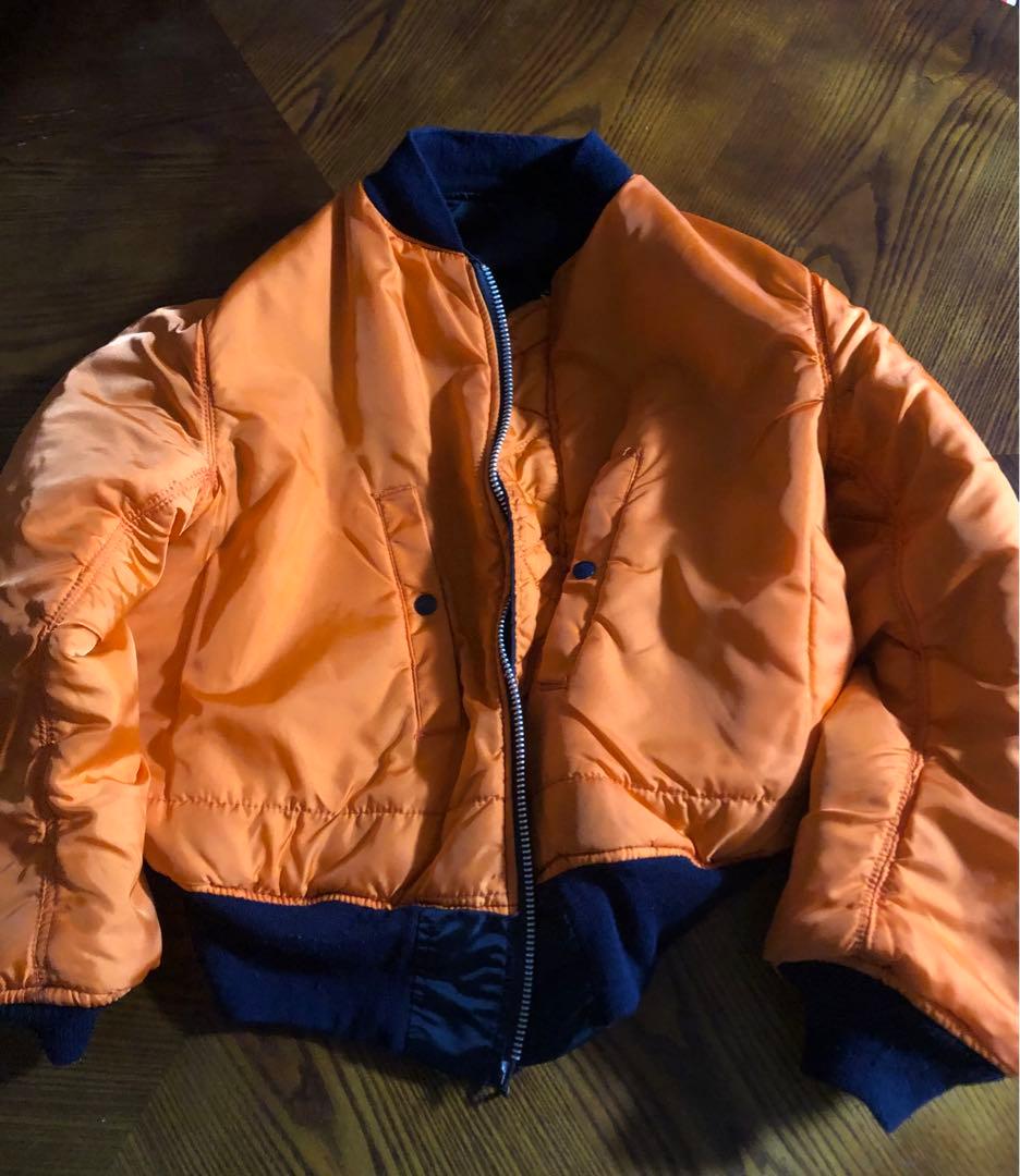 ALPHA MA1 フライトジャケット ネイビー M