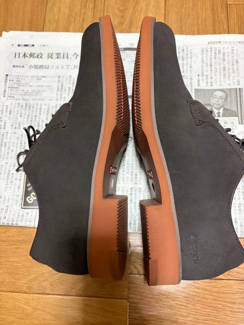 リーガル ダービーシューズ 50AL BJ ダークブラウン スエード 25cm