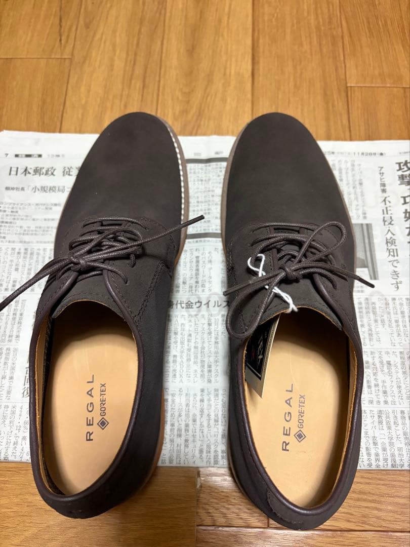 リーガル ダービーシューズ 50AL BJ ダークブラウン スエード 25cm