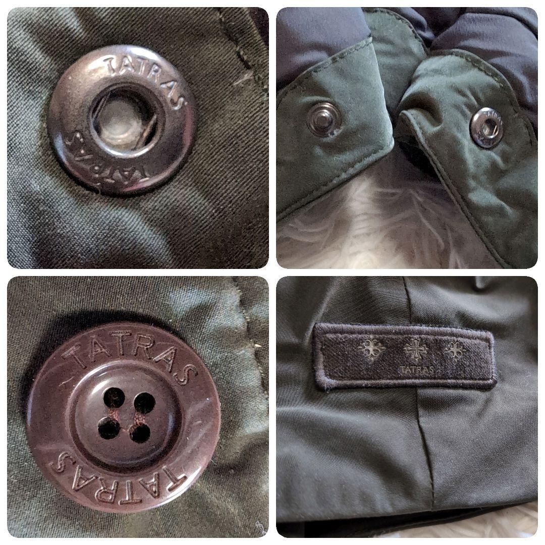 美品✨️タトラス ２wayポンチョダウン VIOLAカーキ01 羊 キルティング