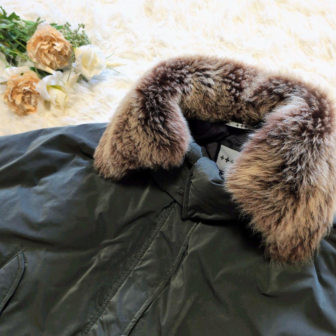 美品✨️タトラス ２wayポンチョダウン VIOLAカーキ01 羊 キルティング