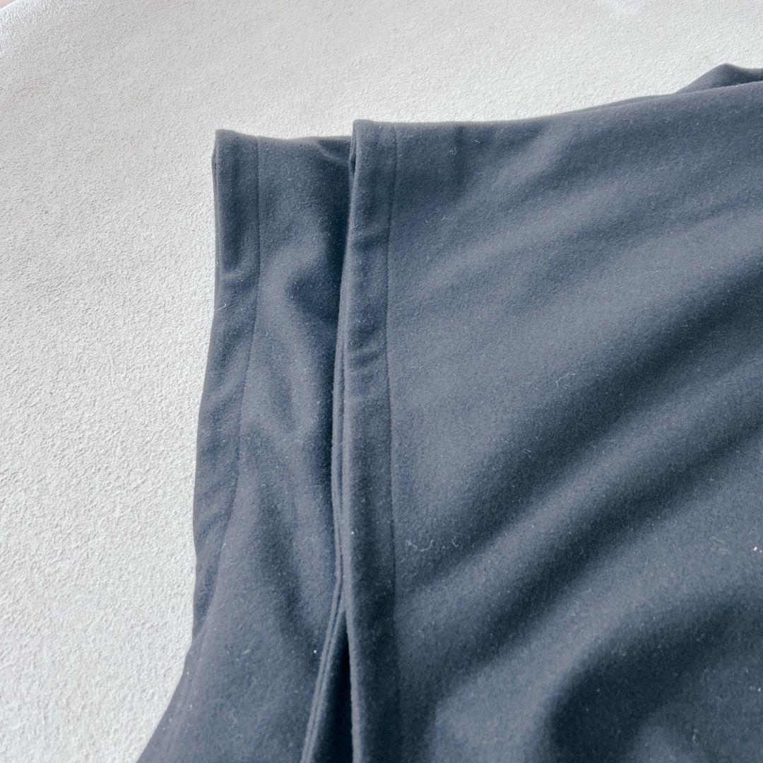 超稀少 HEVO イーヴォ マントコート ウール チェスター ブラック黒 2XL