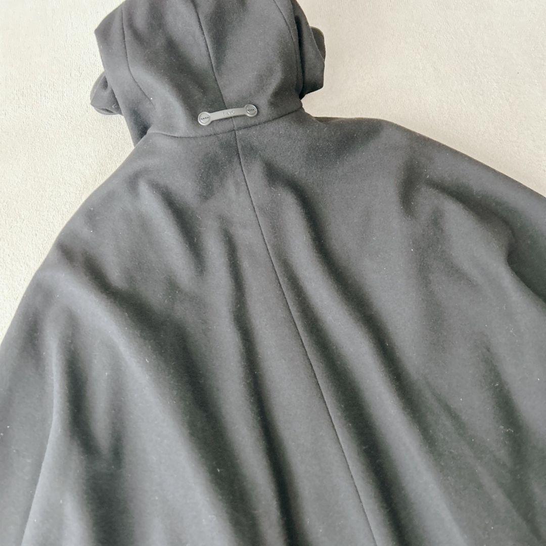 超稀少 HEVO イーヴォ マントコート ウール チェスター ブラック黒 2XL