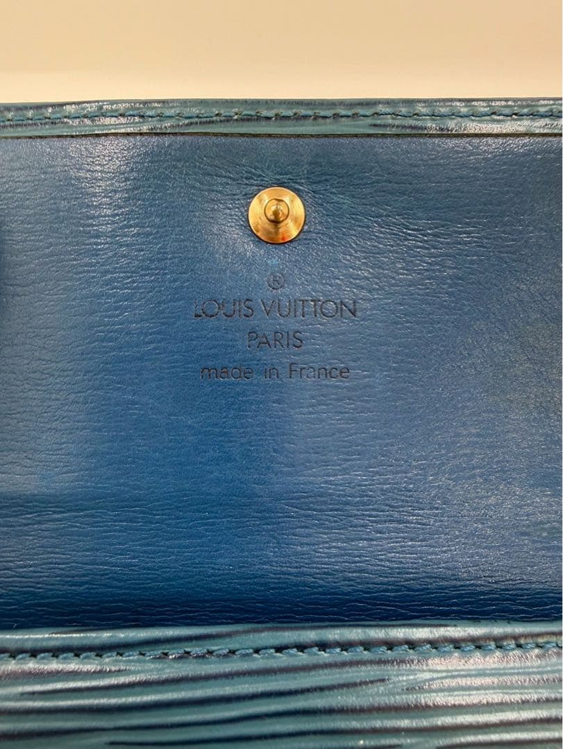 Louis Vuitton エピ　ポルトモネ　ビエカルト　ブルー