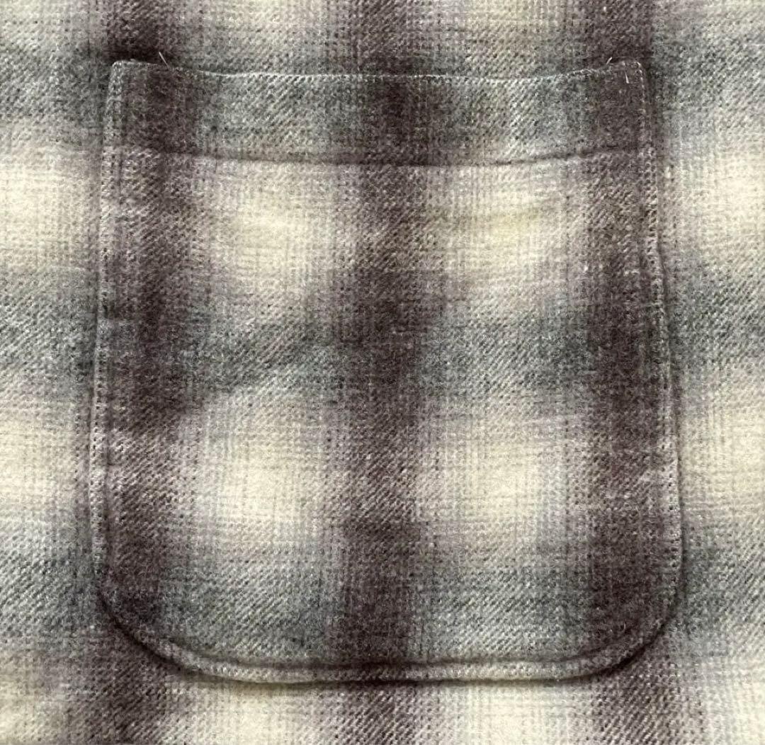 ★【希少】80s OLD UNIQLO オンブレシャドーチェック ウールコートL