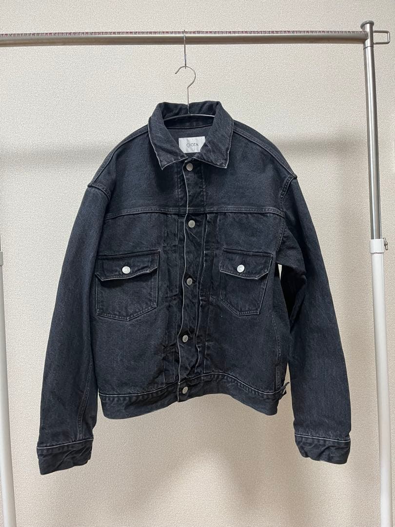 【期間限定価格1/20】CIOTA ダークグレー デニムジャケット　サイズ44