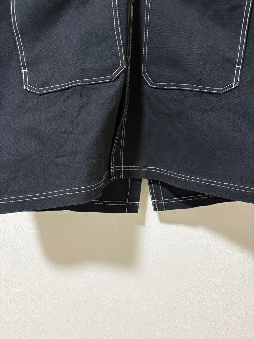 stussy カバーオール デニムジャケット パーカー ブラック Mサイズ