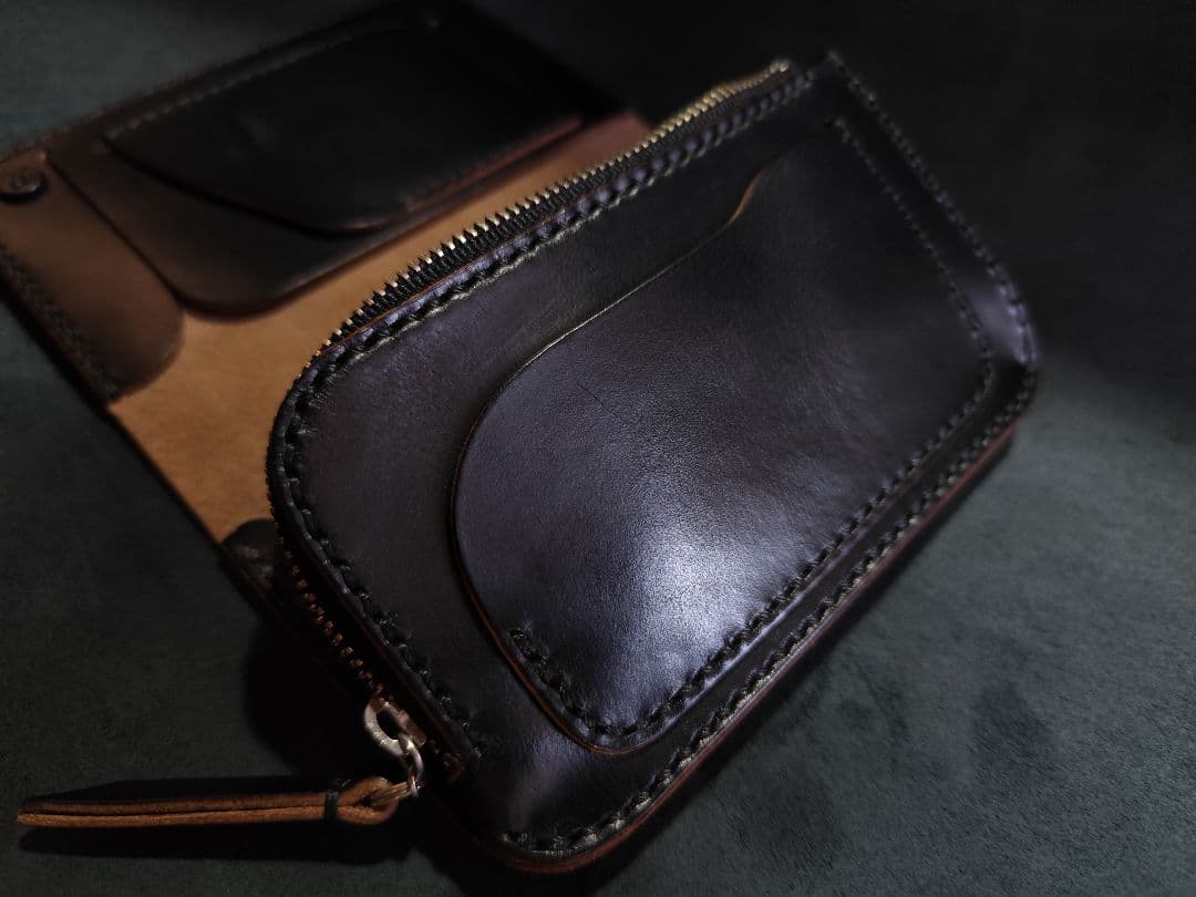 石山 裕也様オーダーカスタム　HORWEENクロムエクセル トラッカーウォレット