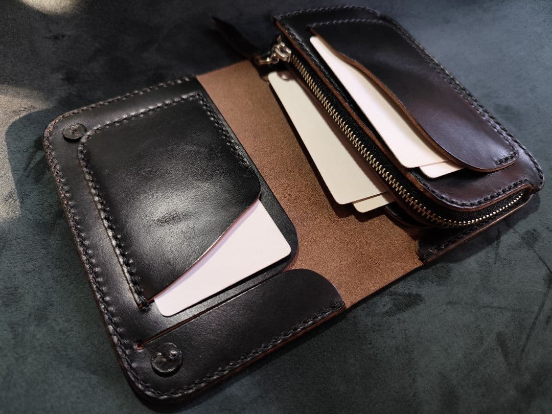 石山 裕也様オーダーカスタム　HORWEENクロムエクセル トラッカーウォレット