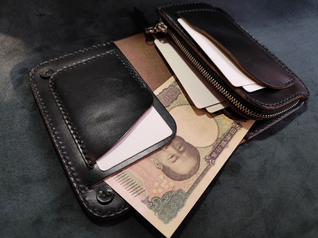 石山 裕也様オーダーカスタム　HORWEENクロムエクセル トラッカーウォレット