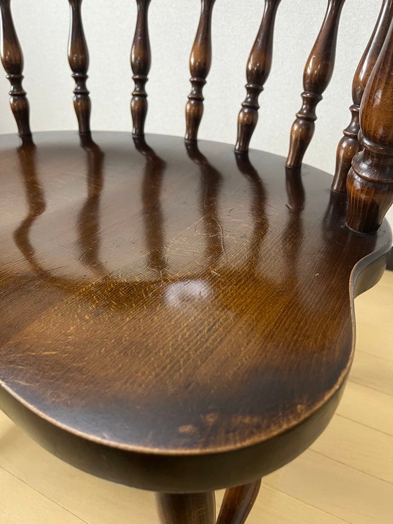 飛騨産業　キツツキ　木製　アームチェア　USED ④