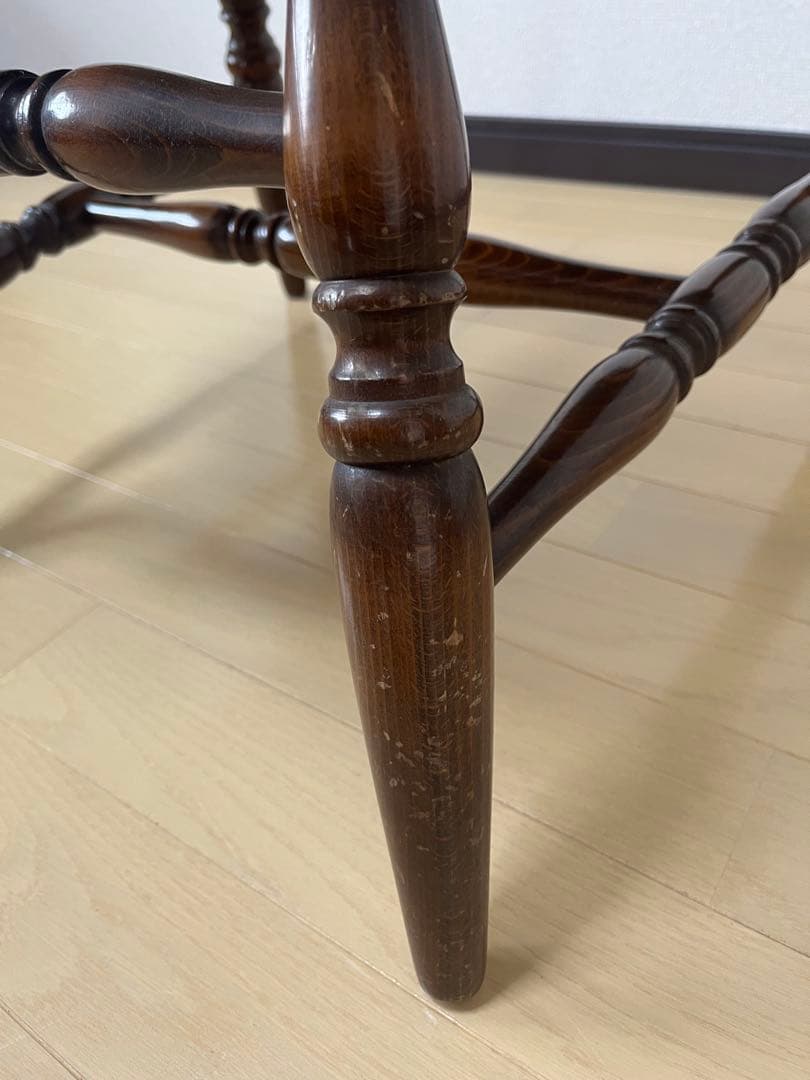 飛騨産業　キツツキ　木製　アームチェア　USED ④