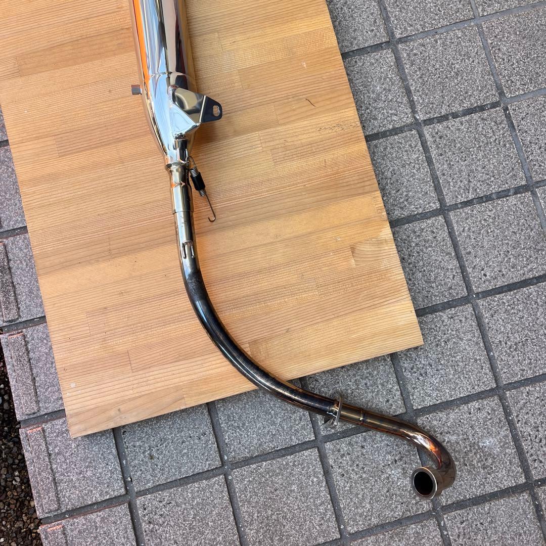 ハンターカブCT110モトサルゴ製　ステンレス製光沢マフラー 汎用