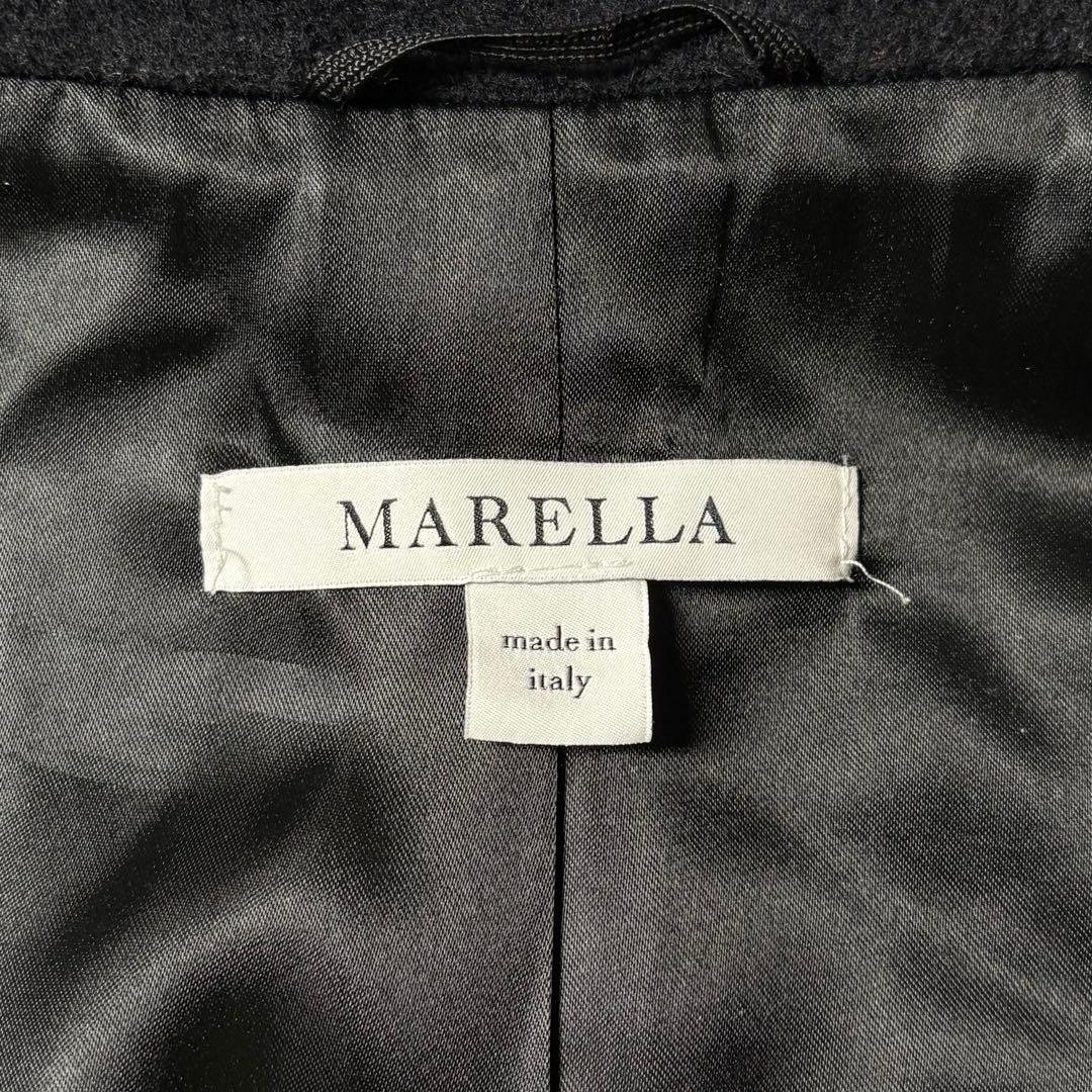 MaxMara MARELLA カシミヤ混 コート 大きいサイズ 42 黒