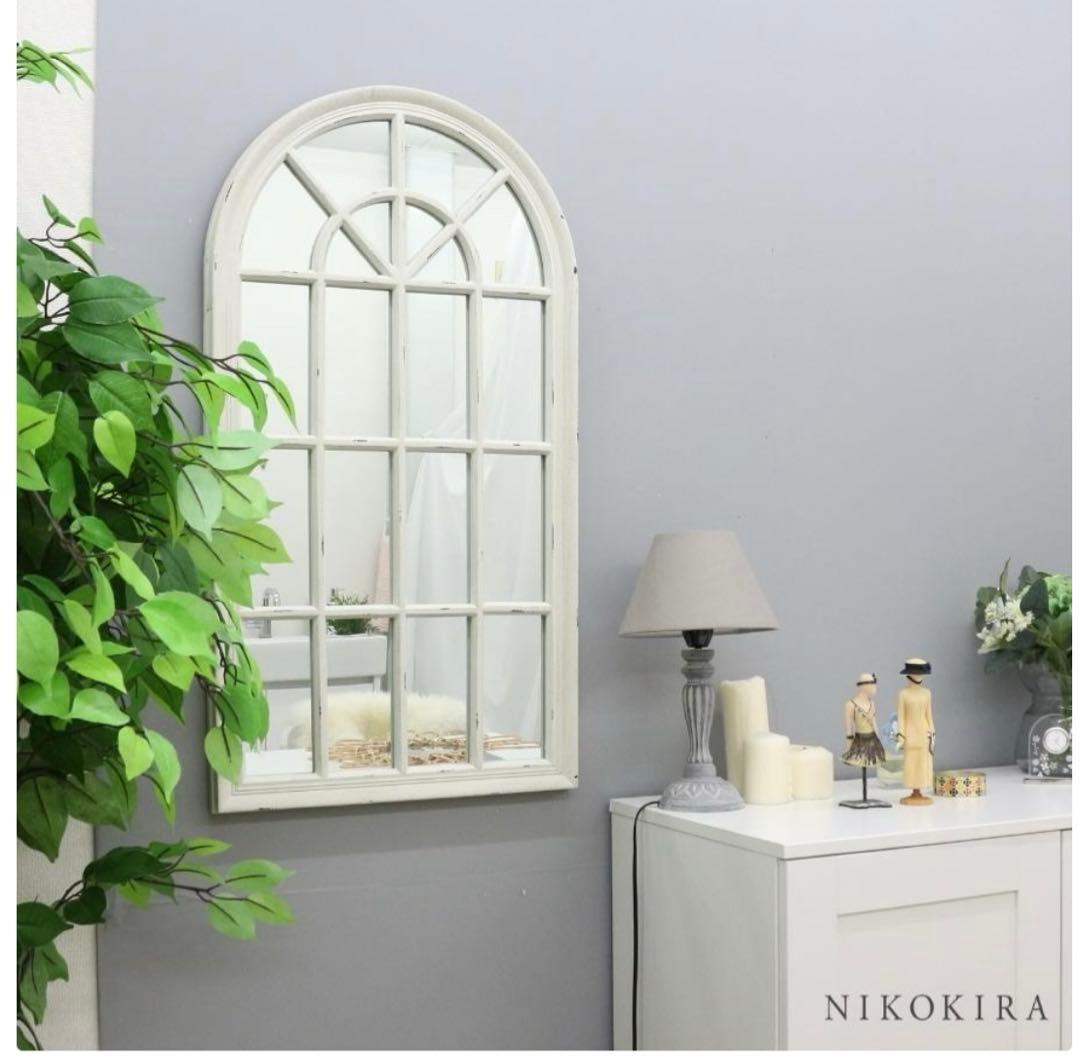 安くしました❣️アーチ型アンティークミラー