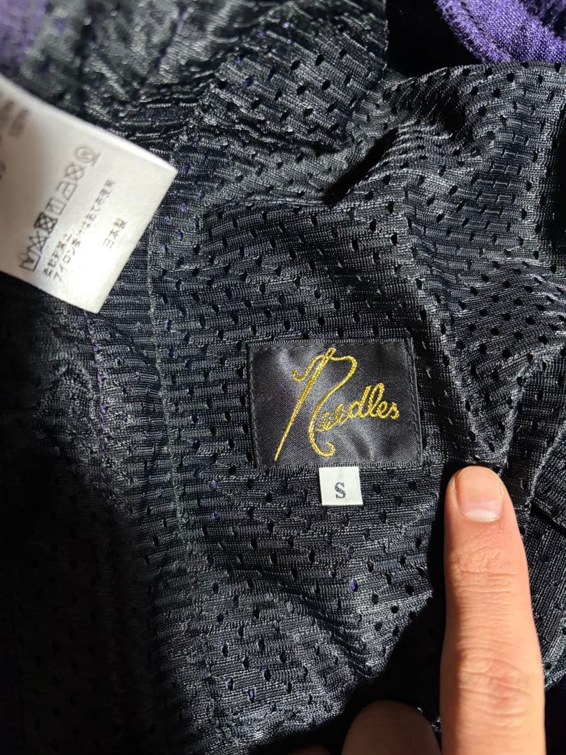 美品！ニードルスNeedles Narrow サイズS トラックパンツ　パープル