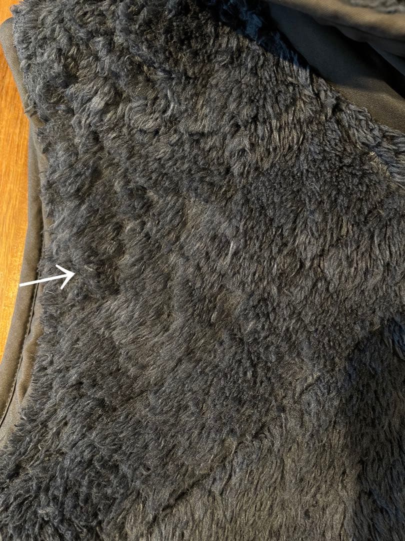 S PATAGONIAリバーシブル フード ボア ベスト ロス ガトス