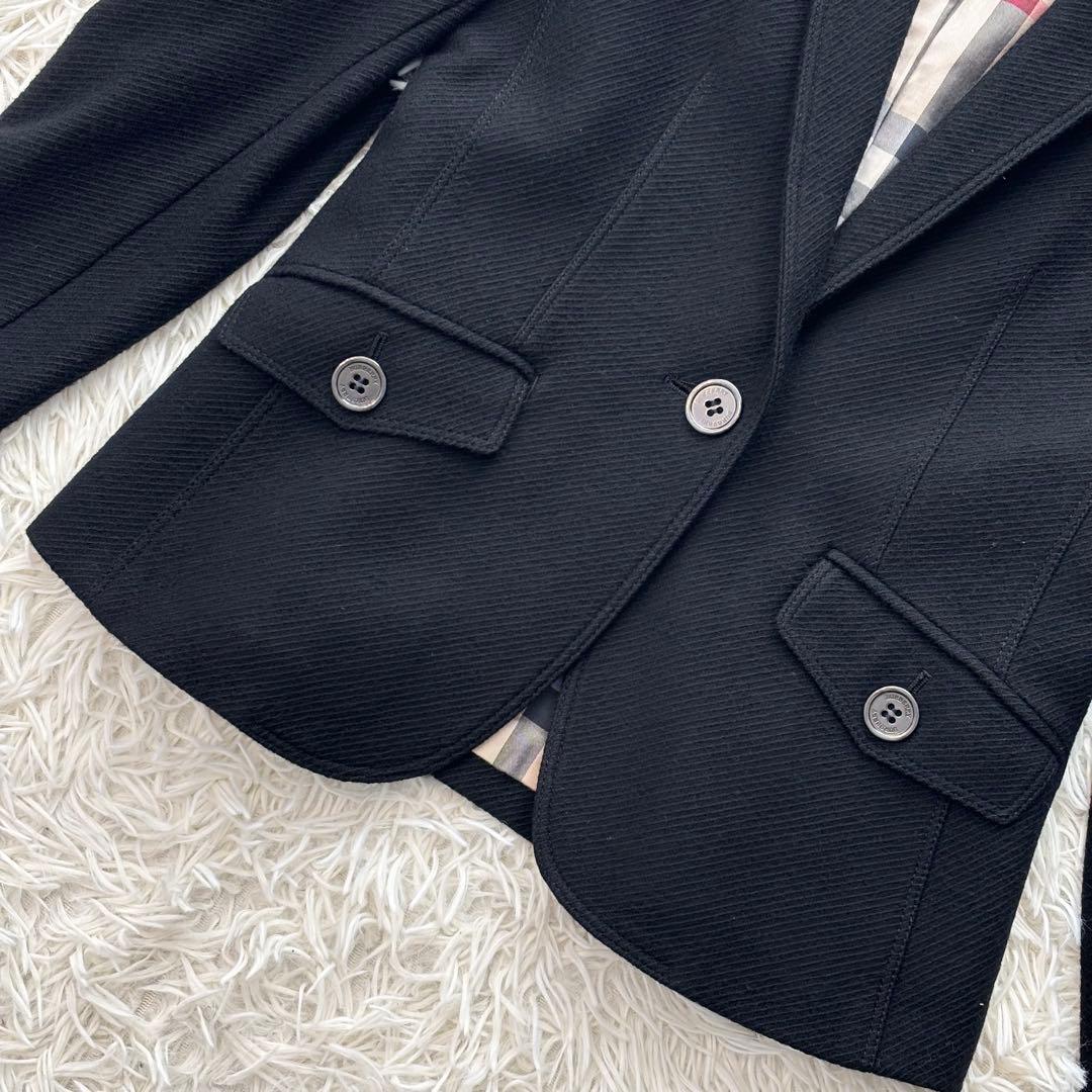 ✨美品✨ バーバリーロンドン テーラードジャケット メガチェック ロゴ刻印ボタン