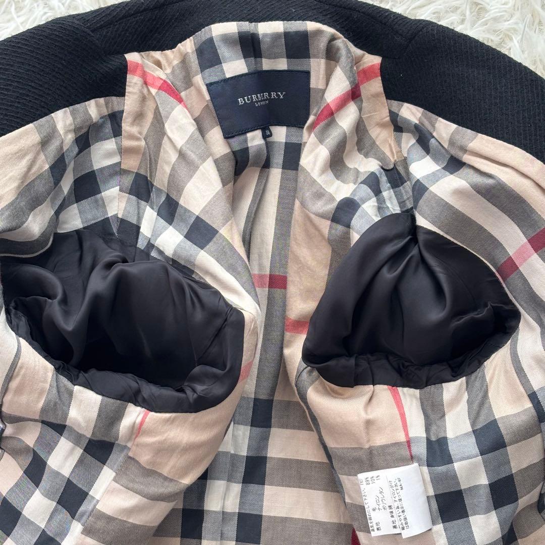 ✨美品✨ バーバリーロンドン テーラードジャケット メガチェック ロゴ刻印ボタン