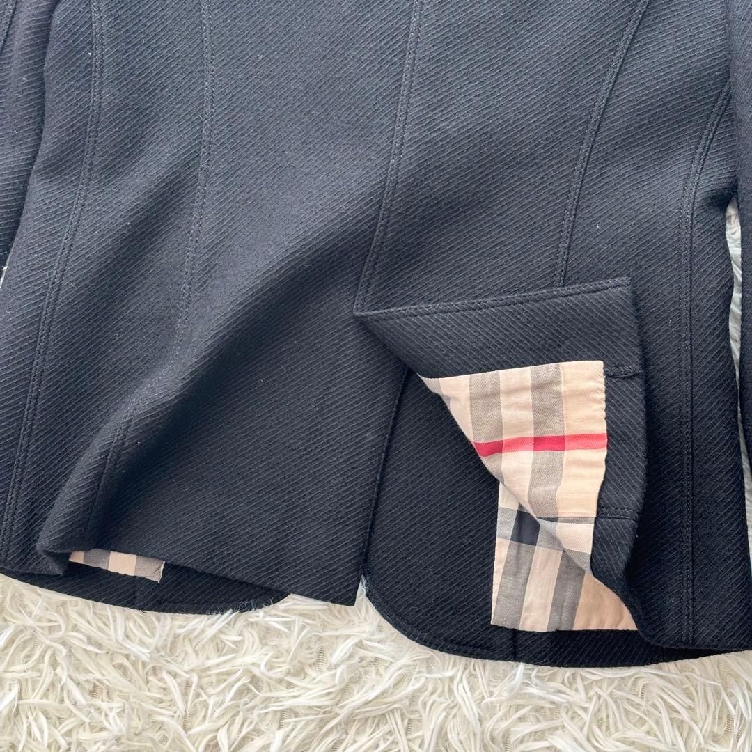✨美品✨ バーバリーロンドン テーラードジャケット メガチェック ロゴ刻印ボタン