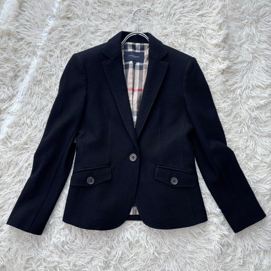 ✨美品✨ バーバリーロンドン テーラードジャケット メガチェック ロゴ刻印ボタン
