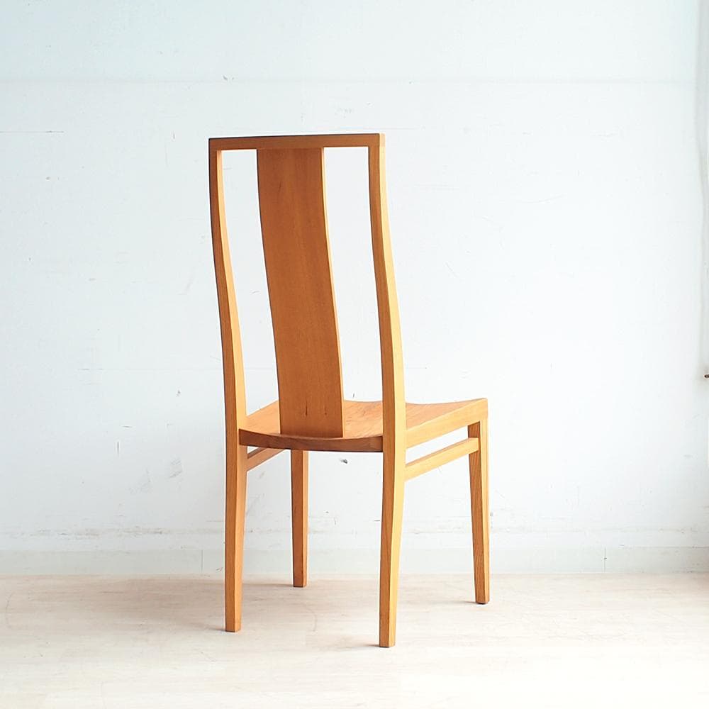 美品 柏木工/KASHIWA オーク無垢材 ダイニングチェア ZR24109