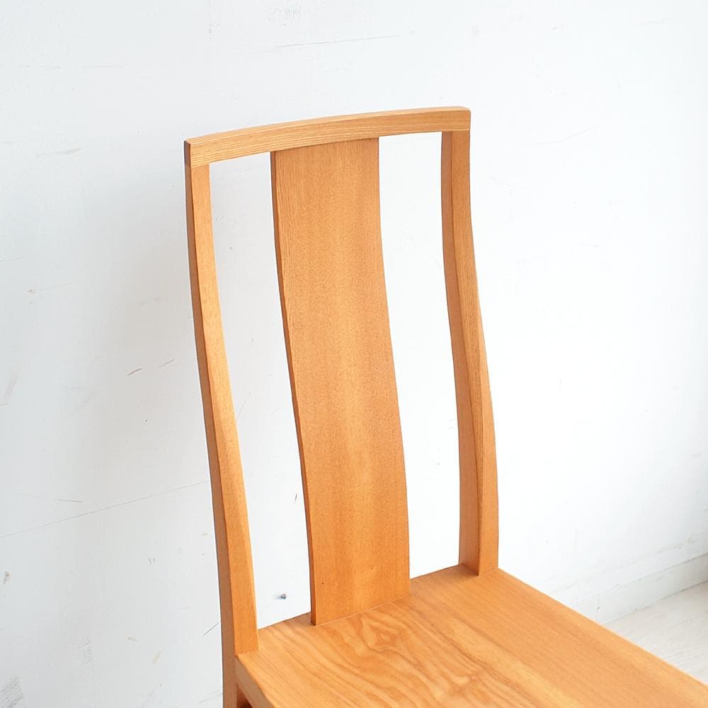 美品 柏木工/KASHIWA オーク無垢材 ダイニングチェア ZR24109