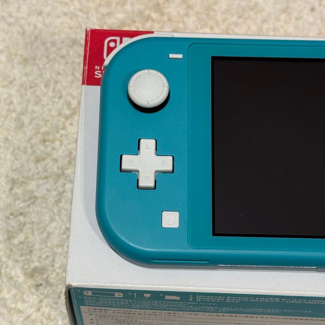 Nintendo Switch Lite ターコイズ 本体 クリアカバー付