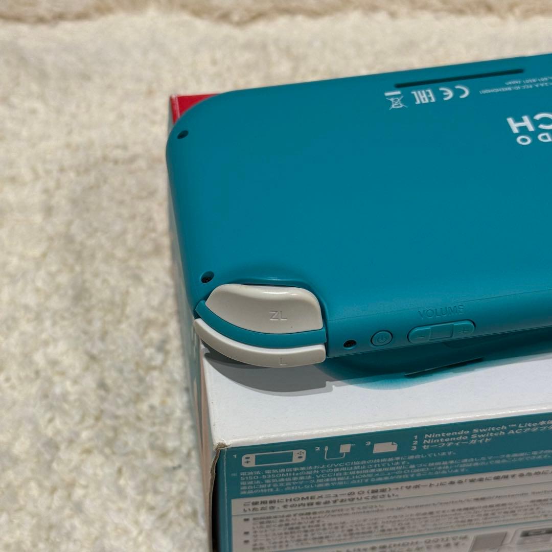 Nintendo Switch Lite ターコイズ 本体 クリアカバー付