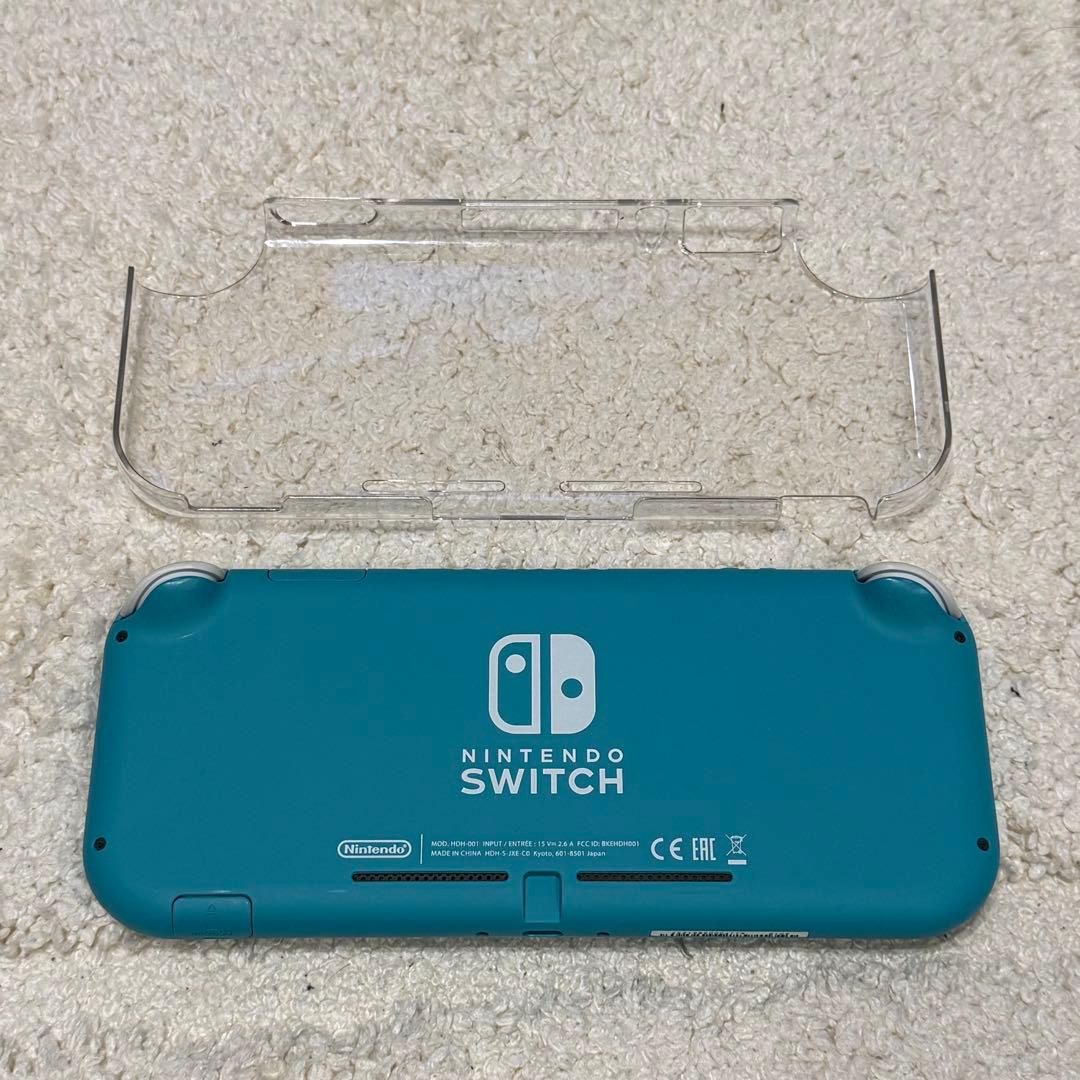 Nintendo Switch Lite ターコイズ 本体 クリアカバー付