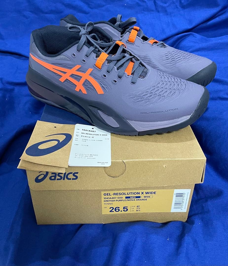 asics ゲルレゾリューションX (26.5センチ ワイドモデル)