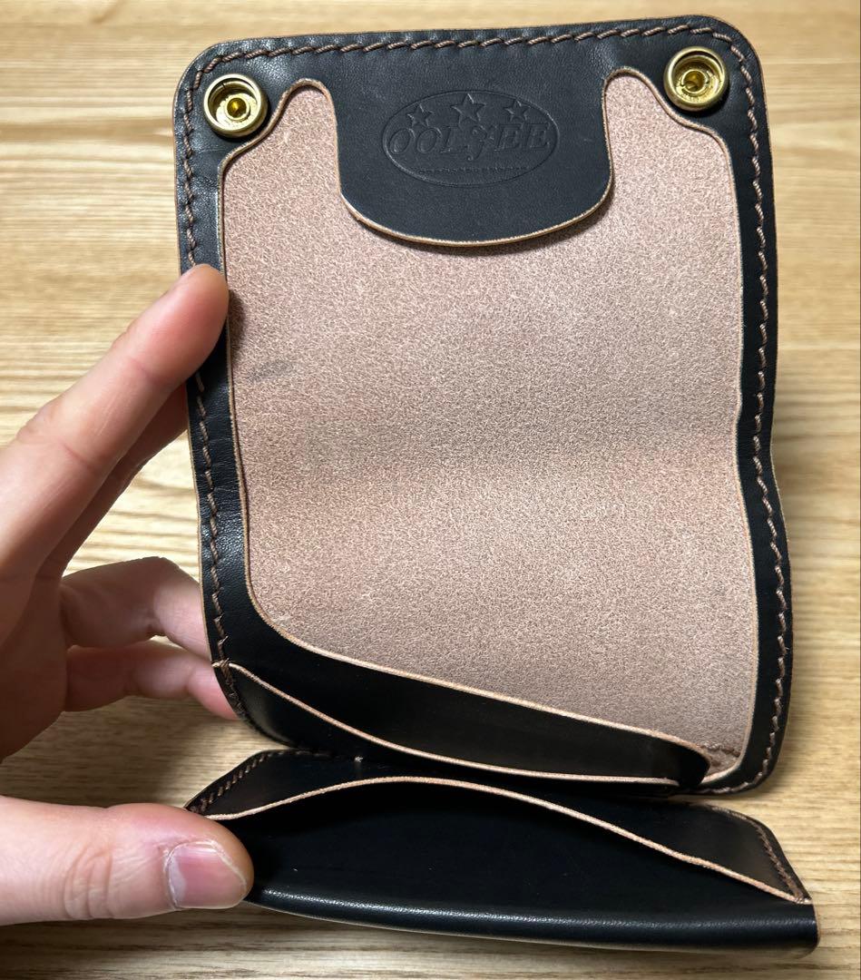 OOLJEE leather ヒリー　ミドルトラッカーウォレット